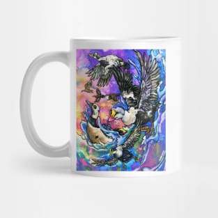 A Wave of Eiders (Common Eider, Steller's Eider, King Eider, Spectacled Eider) Mug